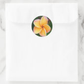 Sticker Rond Les sens tropicaux (Sac)