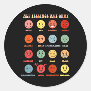 Sticker Rond Les Sentiments Sont D'Accord Problèmes De Santé Me