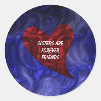 Les Soeurs Sont Pour Toujours Des Amis Peint Coeur