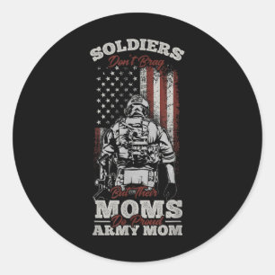 Sticker Rond Les Soldats Ne Freinent Pas, Mais Leurs Mères Font