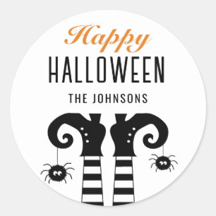 Sticker Rond Les sorcières sont heureux Halloween