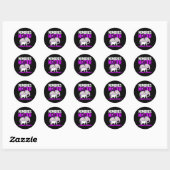 Sticker Rond Les souvenirs comptent Alzheimer's Awareness Eleph (Feuille)