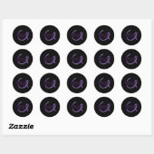 Sticker Rond Les souvenirs comptent - Sensibilisation à la mala (Feuille)