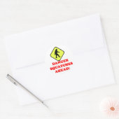 Sticker Rond Les squatters de danger (Enveloppe)