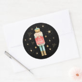 Sticker Rond Les stars de Noël Nutcracker Gold (Enveloppe)