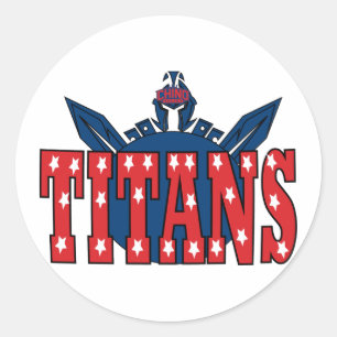 Sticker Rond Les titans de vallée de Chino dégagent