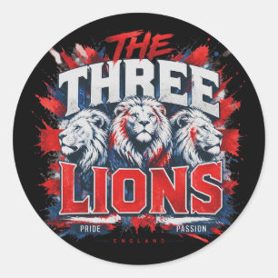 Sticker Rond les Trois Lions - surnom de l'équipe nationale d'A