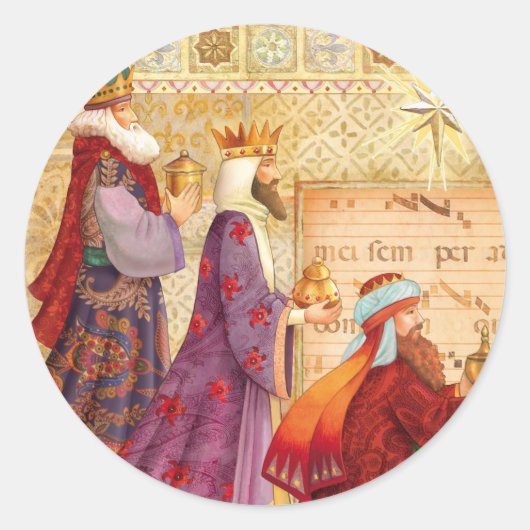 Sticker Rond Les Trois Rois (Devant)