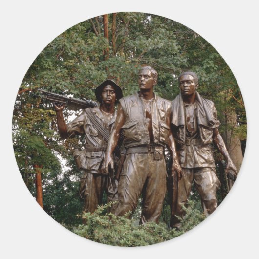 Sticker Rond Les Trois Soldats (Devant)
