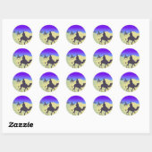 Sticker Rond Les trois Wisemen (Feuille)