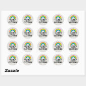 Sticker Rond Les Vêtements Sont Pour Gay pride (Feuille)