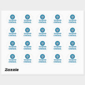 Sticker Rond Les vétérans d'Obama (Feuille)