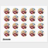 Sticker Rond Les Vexations d'une princesse vampire fermée | (Feuille)