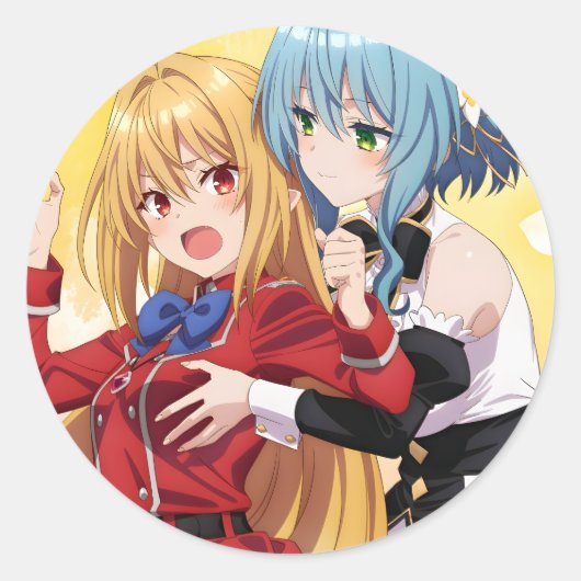 Sticker Rond Les Vexations d'une princesse vampire fermée | (Devant)