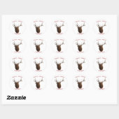 Sticker Rond Les vignobles de Cache Creek (Feuille)