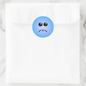 Sticker Rond Les visages de luxe Silly (Sac)