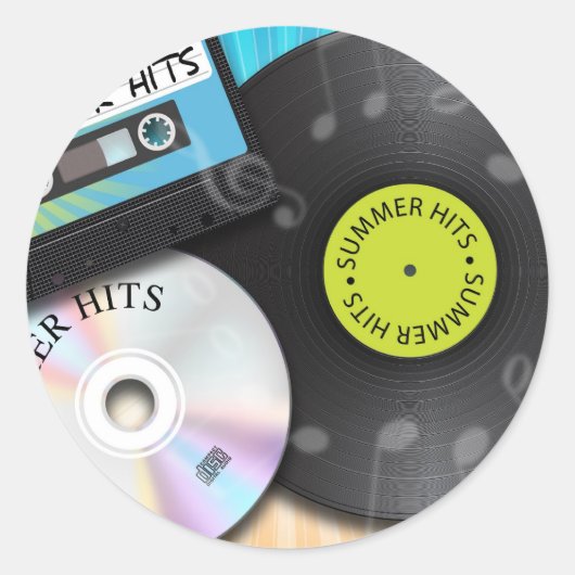 Sticker Rond les visites estivales (Devant)