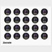 Sticker Rond Les Voyous Le Font Par Derrière Drôle De Jeu De Rô (Feuille)
