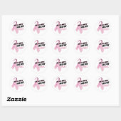 Sticker Rond Les vrais hommes portent le rose (Feuille)