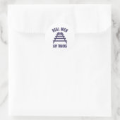 Sticker Rond Les vrais rails (Sac)
