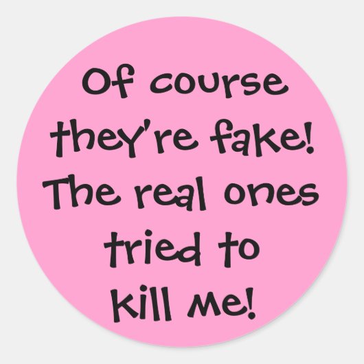 Sticker Rond Les vrais "Sticker" (Devant)