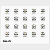 Sticker Rond Les week-ends sont faits pour l'aventure (Feuille)