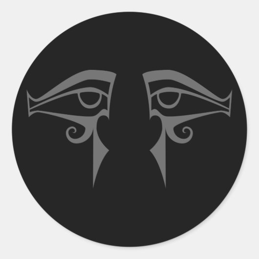 Sticker Rond les yeux égyptiens horus et isis (Devant)