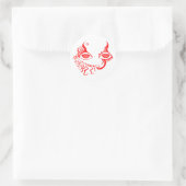 Sticker Rond Les yeux l'ont (Sac)