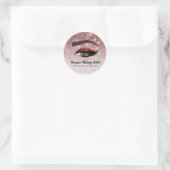 Sticker Rond Les yeux rouges clignotent | maquillage (Sac)