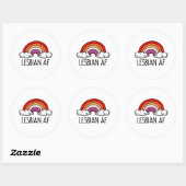 STICKER ROND LESBIENNE AF (Feuille)