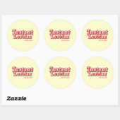 Sticker Rond Lesbienne instantanée (Feuille)