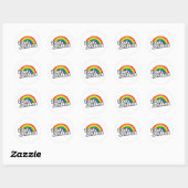 STICKER ROND LESBIENNE TOTALE (Feuille)