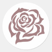 Sticker Rond Lesbiennes Mariées Regency Rose Roses (Devant)