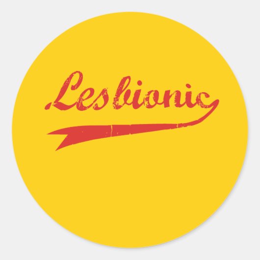 Sticker Rond Lesbionique (Devant)