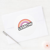 Sticker Rond Lesbow - Coucher de soleil (Enveloppe)