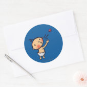 Sticker Rond Leslie Patricelli Blow a Kiss Baby (Enveloppe)