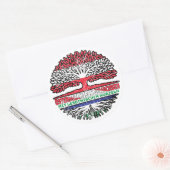 Sticker Rond Lesotho Lesotho Arbre autrichien (Enveloppe)