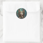 Sticker Rond L'Esprit Animal L'Art Imaginaire Mystique (Sac)