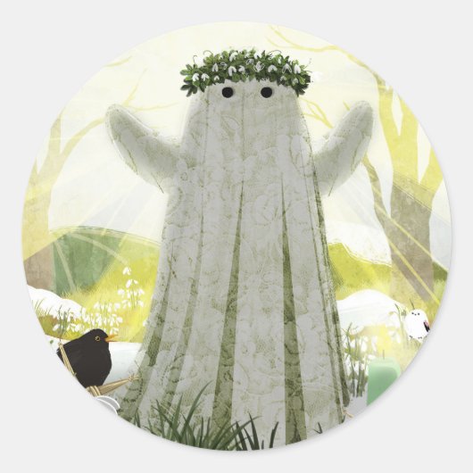 Sticker Rond L'Esprit D'Imbolc (Devant)
