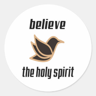 Sticker Rond L'Esprit Saint Est Toujours Là Pour Vous