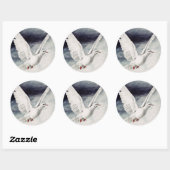 Sticker Rond L'esprit saint sous forme de colombe (Feuille)