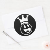 Sticker Rond Lester - noir rond (Enveloppe)