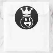 Sticker Rond Lester - noir rond (Sac)