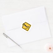 Sticker Rond L'esturgeon de prudence saute (Enveloppe)