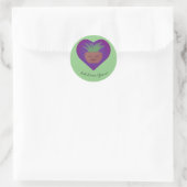 Sticker Rond Let Love Grow (Sac)