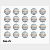 Sticker Rond Let Your Light Shine (Feuille)