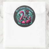 Sticker Rond L'été de Hot ghoul (Sac)