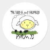 Sticker Rond L'Éternel est mon berger Psalm 23 T-shirt bébé - U (Devant)