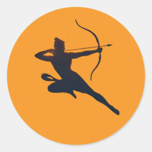 Sticker Rond L'éternelle lueur de Dussehra - bélier