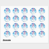 Sticker Rond Let's build (Feuille)